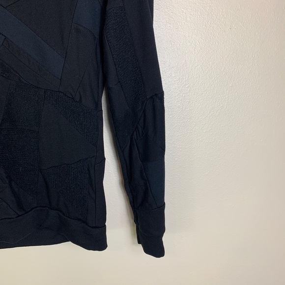 Zero Waste Daniel Black All Over Re-Roll Long Sleeve Sweater XS Unisex - Picture 5 of 9